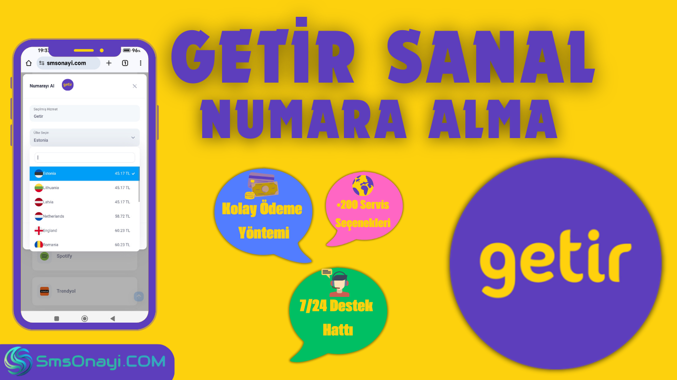 Getir Sanal Numara Alma 